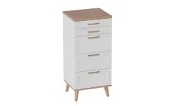 Комод 5 ящиков Гавана, Белый